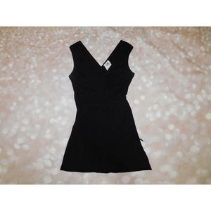 ANTHROPOLOGIE MERMAID TAG WOMENS SIZE: S BLACK FRONT TIE